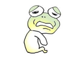Frog named Kyorotan sticker #14383289