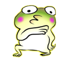 Frog named Kyorotan sticker #14383293