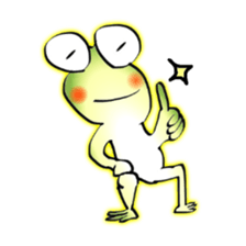 Frog named Kyorotan sticker #14383297