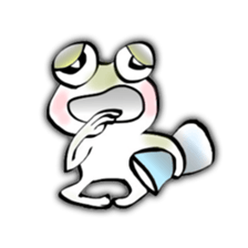 Frog named Kyorotan sticker #14383298