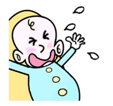 Animated Stickers of the baby sticker #14384110