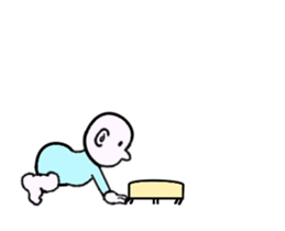 Animated Stickers of the baby sticker #14384112