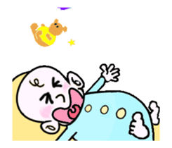 Animated Stickers of the baby sticker #14384116