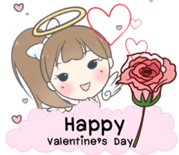 Angelina : Happy Valentine's Day 2017 sticker #14384234