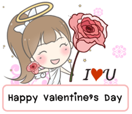 Angelina : Happy Valentine's Day 2017 sticker #14384236