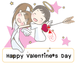 Angelina : Happy Valentine's Day 2017 sticker #14384237