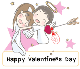 Angelina : Happy Valentine's Day 2017 sticker #14384237