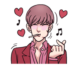 AsB - 139 I Love You Nerd! sticker #14384358