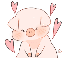 Cute pig Sticker 2!! sticker #14384707