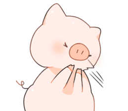 Cute pig Sticker 2!! sticker #14384717