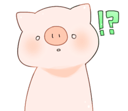 Cute pig Sticker 2!! sticker #14384724