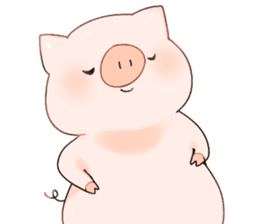 Cute pig Sticker 2!! sticker #14384728