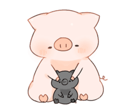 Cute pig Sticker 2!! sticker #14384740
