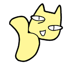 Nervous cat (English language) sticker #14384983