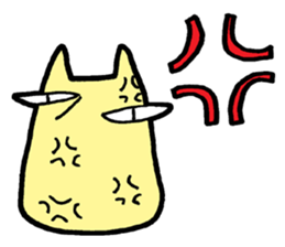 Nervous cat (English language) sticker #14384985