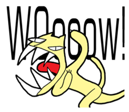 Nervous cat (English language) sticker #14385000