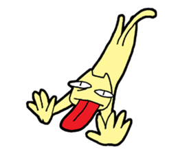 Nervous cat (English language) sticker #14385010