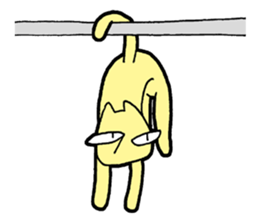 Nervous cat (English language) sticker #14385011