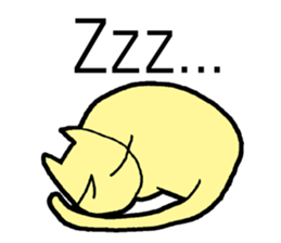 Nervous cat (English language) sticker #14385016