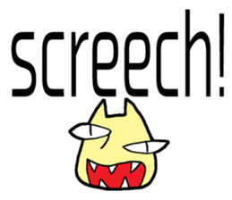 Nervous cat (English language) sticker #14385021