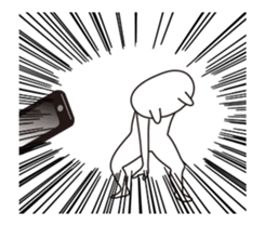 Move rabbit sticker #14385270