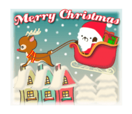 Rabbit Christmas & Happy New year sticker #14385902