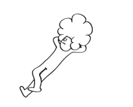 Afro Moai statue | A happy new year sticker #14385953