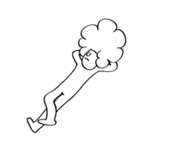 Afro Moai statue | A happy new year sticker #14385953