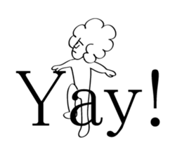 Afro Moai statue | A happy new year sticker #14385961