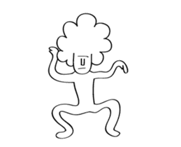 Afro Moai statue | A happy new year sticker #14385968