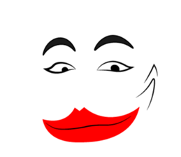 Facial face sticker #14387262