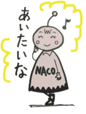 Little Naco is a Martian. sticker #14387505