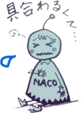 Little Naco is a Martian. sticker #14387507