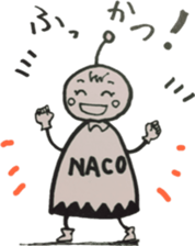 Little Naco is a Martian. sticker #14387508