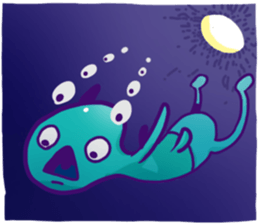 Oddmons and what they do T sticker #14387576