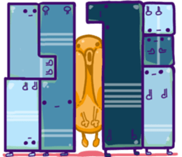 Oddmons and what they do T sticker #14387577