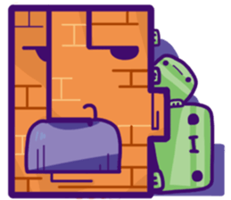 Oddmons and what they do T sticker #14387586