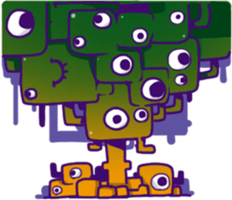 Oddmons and what they do T sticker #14387599