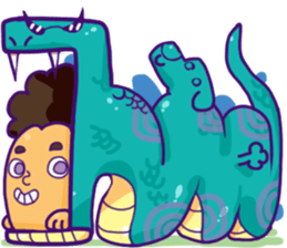 Oddmons and what they do T sticker #14387603