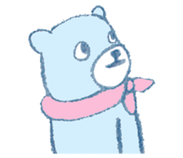 The bear in crayon sticker #14387727