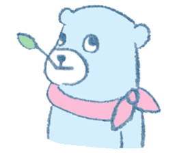 The bear in crayon sticker #14387729