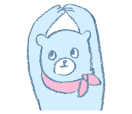 The bear in crayon sticker #14387731