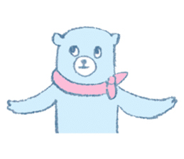 The bear in crayon sticker #14387733