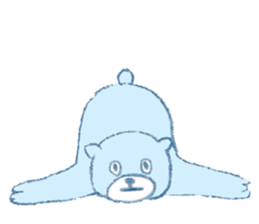 The bear in crayon sticker #14387734