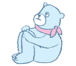 The bear in crayon sticker #14387742