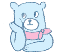 The bear in crayon sticker #14387744