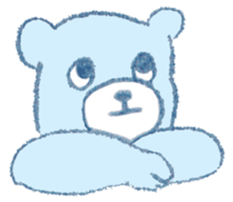 The bear in crayon sticker #14387745