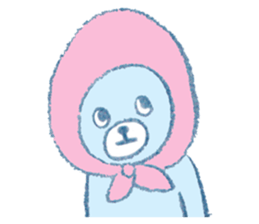 The bear in crayon sticker #14387747