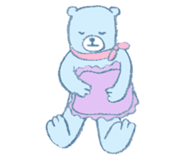 The bear in crayon sticker #14387749