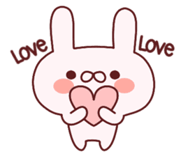 Favorable degree rabbit sticker #14387897